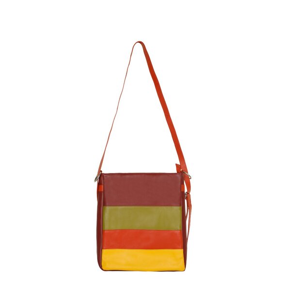 Genuine Leather Multicolour Backpack, Daypack for Women- Travel, Work, Gifting - Picture 10 of 10